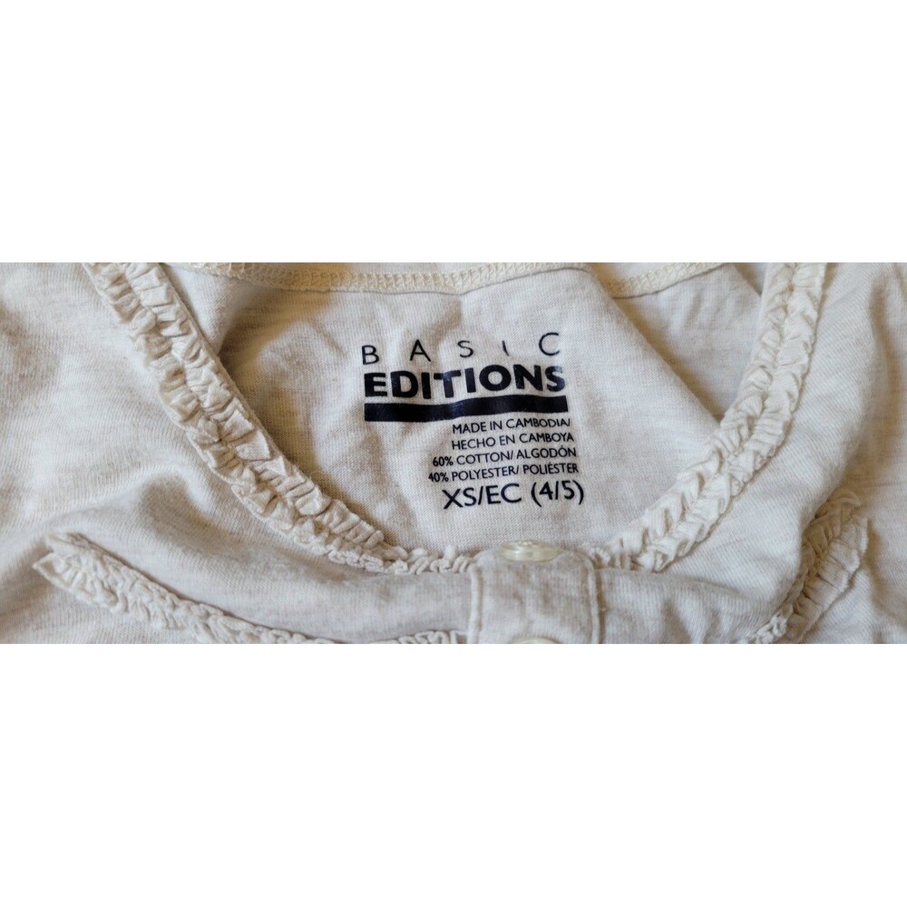 Basic Editions Cream Top - Picture 5 of 6